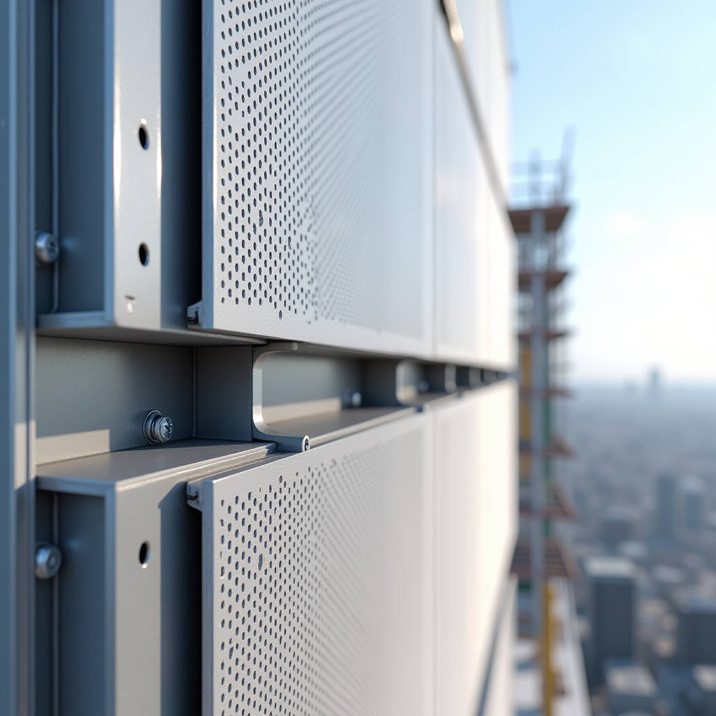 Perforated Aluminium Angle Structural Design for Solid Cladding Wind Loads