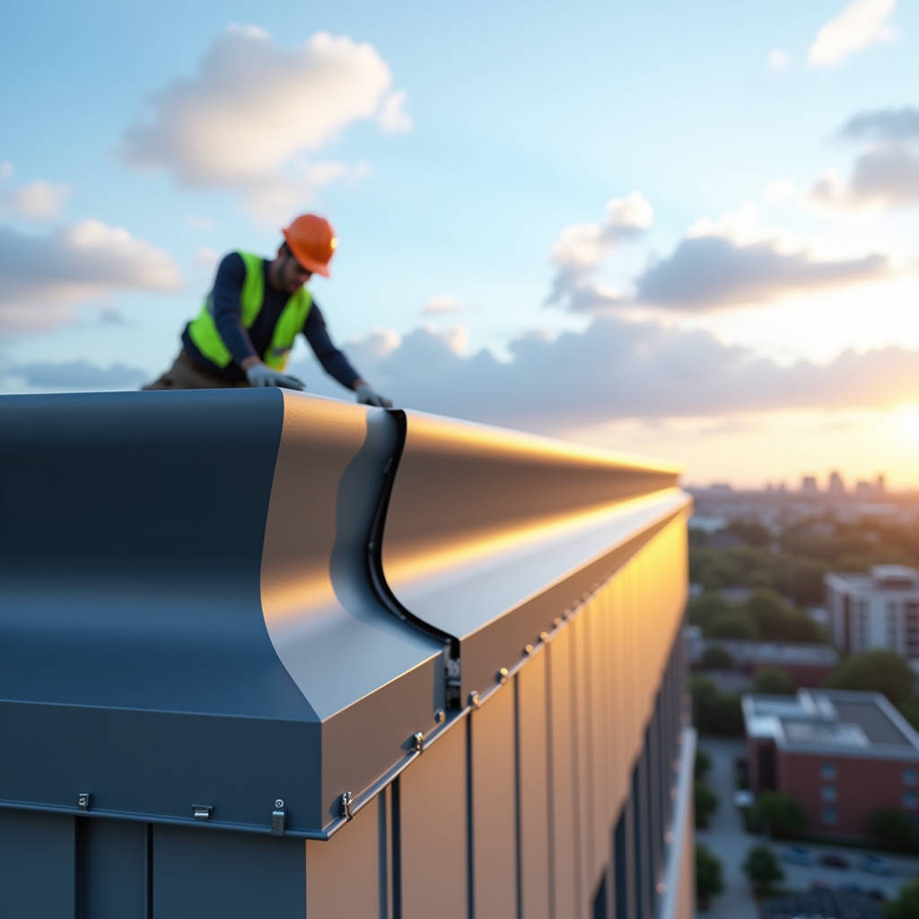 Aluminum Parapet Cap Wind Load Design and Thermal Movement Engineering for Commercial Buildings