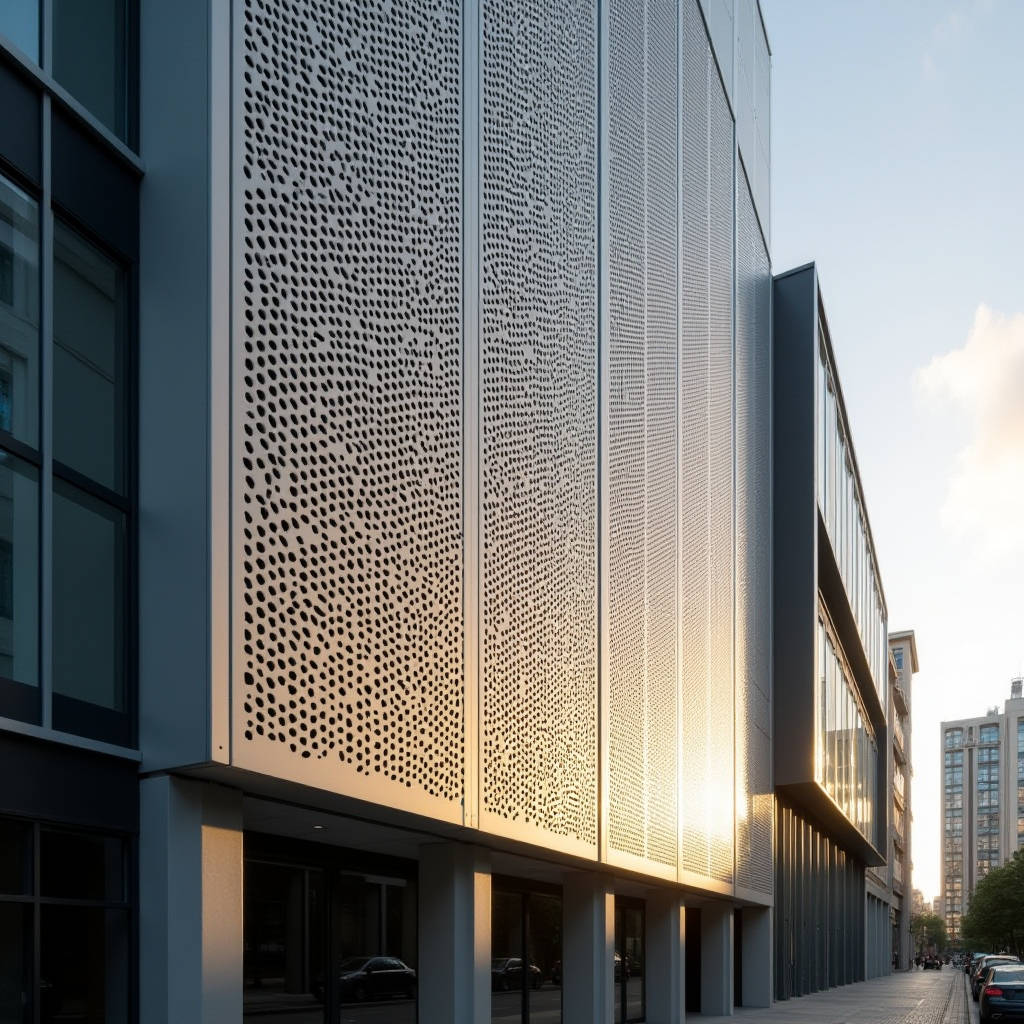 Perforated Screen Facade Engineering for Solid Aluminium Cladding Panels