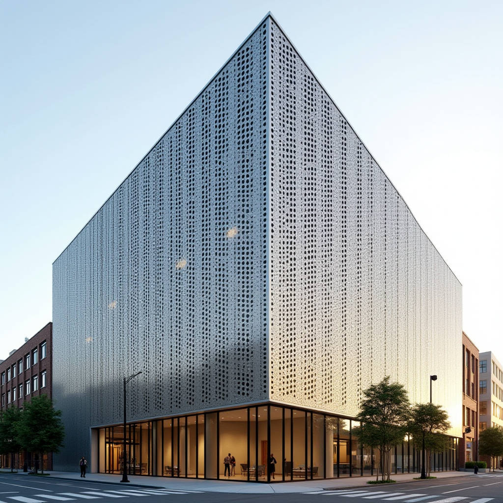 Round Hole Aluminum Perforated Sheet Engineering for Cladding Facades