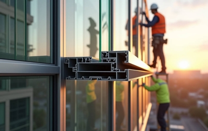 Aluminum Transom Profile Engineering for Stick Built Curtain Wall Facades