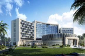 Futeng provided aluminum veneers, aluminum ceilings and other decorative materials for the China-aided ECOWAS headquarters.