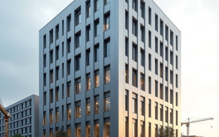 Aluminum Facade Fabrication Drawing for Solid Panels Covering Bend Allowance Thermal Slots and Coating Masks