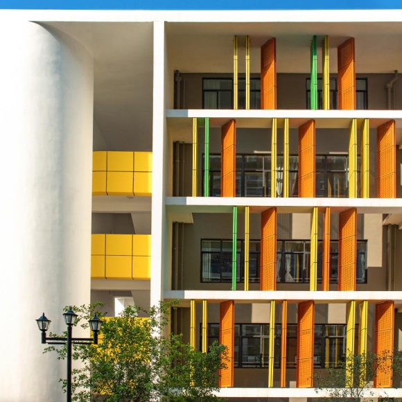 Small Size Decorative Colored Aluminum Perforated Wall Cladding Metal Sheet Laser Cut Facade Panels for External Use