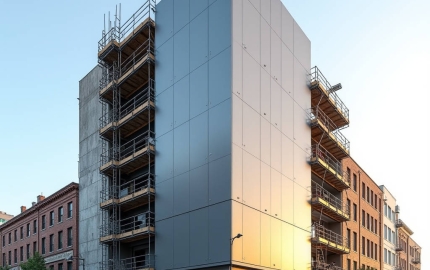 Aluminum Facade Retrofitting Engineering for Solid Panel Overclad Systems