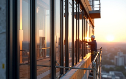 Stick Aluminum Curtain Wall Thermal Break Design and On Site Assembly Economics for Mid Rise Facades
