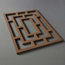 Modern Fence, Villa Aluminum Window Grille, Chinese Style Partition Screen