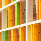 Small Size Decorative Colored Aluminum Perforated Wall Cladding Metal Sheet Laser Cut Facade Panels for External Use