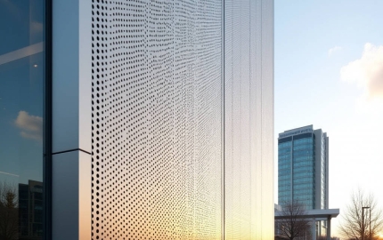 Perforated Metal Panel Facade Engineering Open Area Wind Load and Drainage