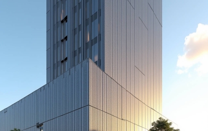 Structural Engineering of Custom Perforated Aluminum Sheet for Curtain Wall Facades