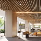 Modern U-Shape Aluminum Alloy Strip Baffle Ceiling Grid with Fireproof Sound-Absorbing Features for Hotels Hospitals & Malls