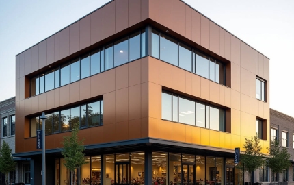 Polyester Coated Aluminum Panel Engineering Guide for Low Rise Commercial Facades