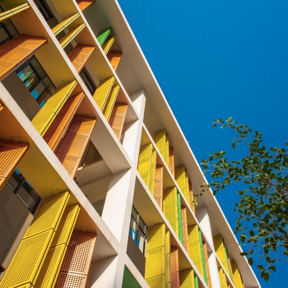 Small Size Decorative Colored Aluminum Perforated Wall Cladding Metal Sheet Laser Cut Facade Panels for External Use