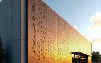 Perforated Aluminum Facade Engineering Open Area Ratio Alloy and Wind Load Specs for Contractors
