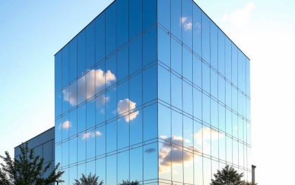 Mirror Aluminum Facade Engineering Solid Panel Reflectivity Coating and Wind Load Performance
