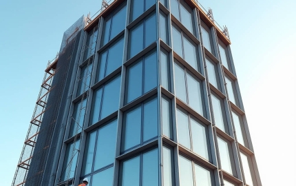 Structural Aluminum Profile 6061 T6 for Curtain Wall Mullions and Transoms Load Path Design