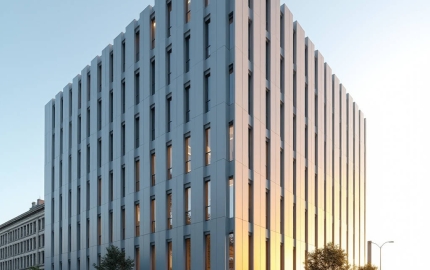 Aluminum Panel Dry Hanging Engineering for Solid Aluminium Cladding Facades