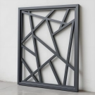 Chinese Antique Aluminum Grille Wood Grain Screen Partition Custom Curtain Wall