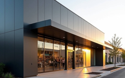 Aluminum Retail Facade Engineering for Brand Critical Storefronts and Long Span Applications